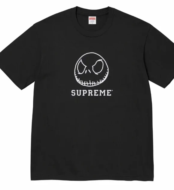 M White Pattern S T-shirt 23FW XL L SKELETON TEE and Skull Black Cartoon 0507